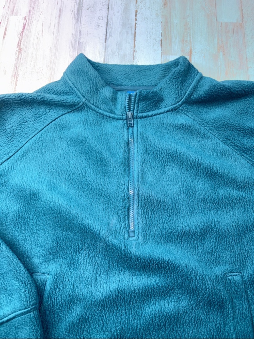 Old Navy Teal Half-Zip Fleece Pullover 3X - Picture 3 of 13